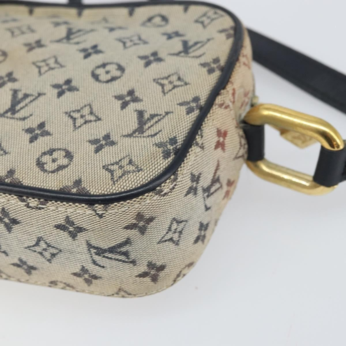 Louis Vuitton Juliette Crossbody Bag Mini Lin Blue Canvas Shoulder Bag Bag (Pre-Owned)