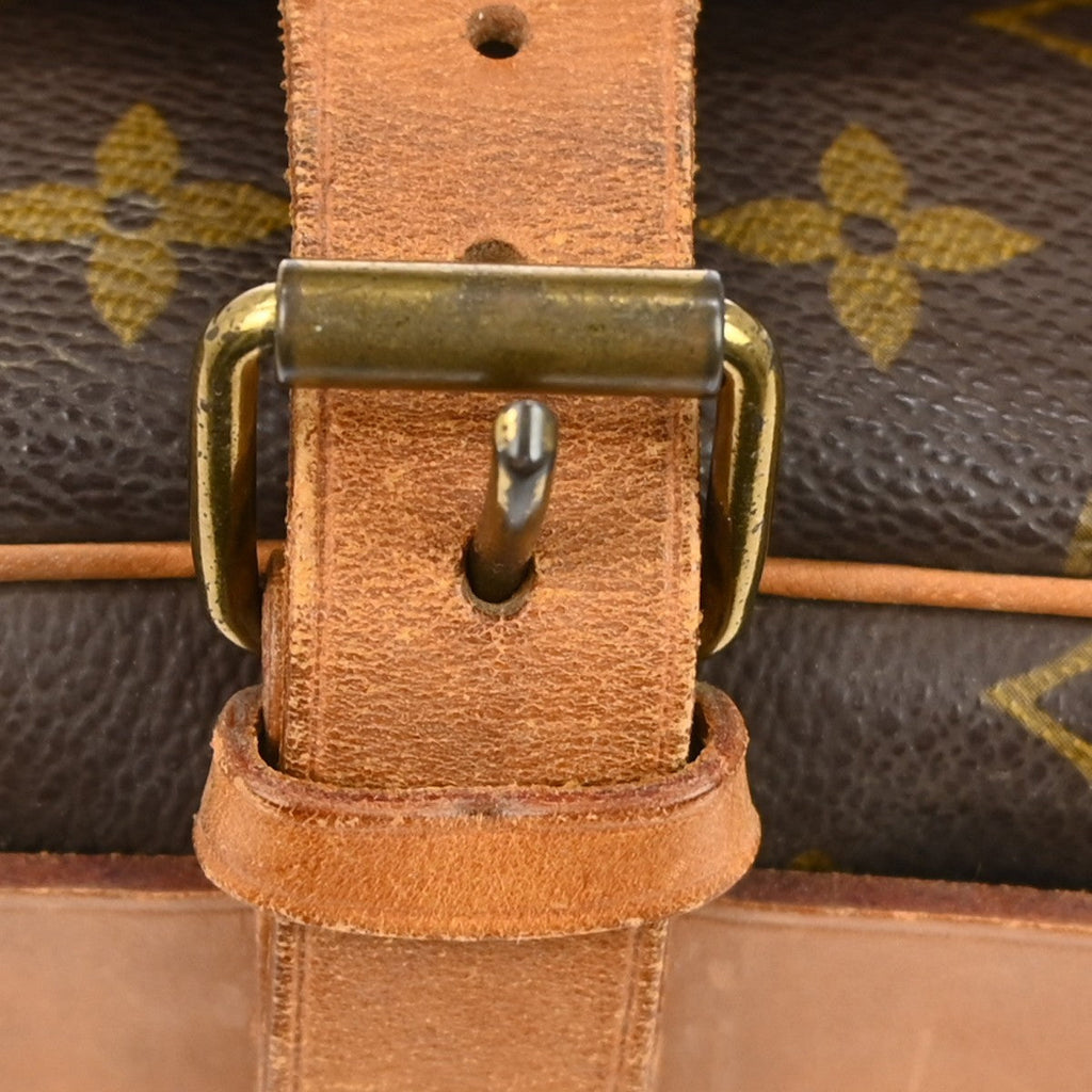 Louis Vuitton Cartouchiere Handbag Monogram Canvas Brown Canvas Crossbody Bag Bag (Pre-Owned)