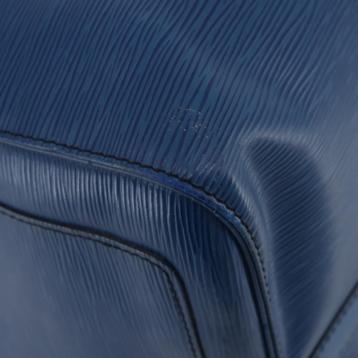 Louis Vuitton Keepall Bag Epi Leather Blue Leather Travel Bag Bag (Pre-Owned)