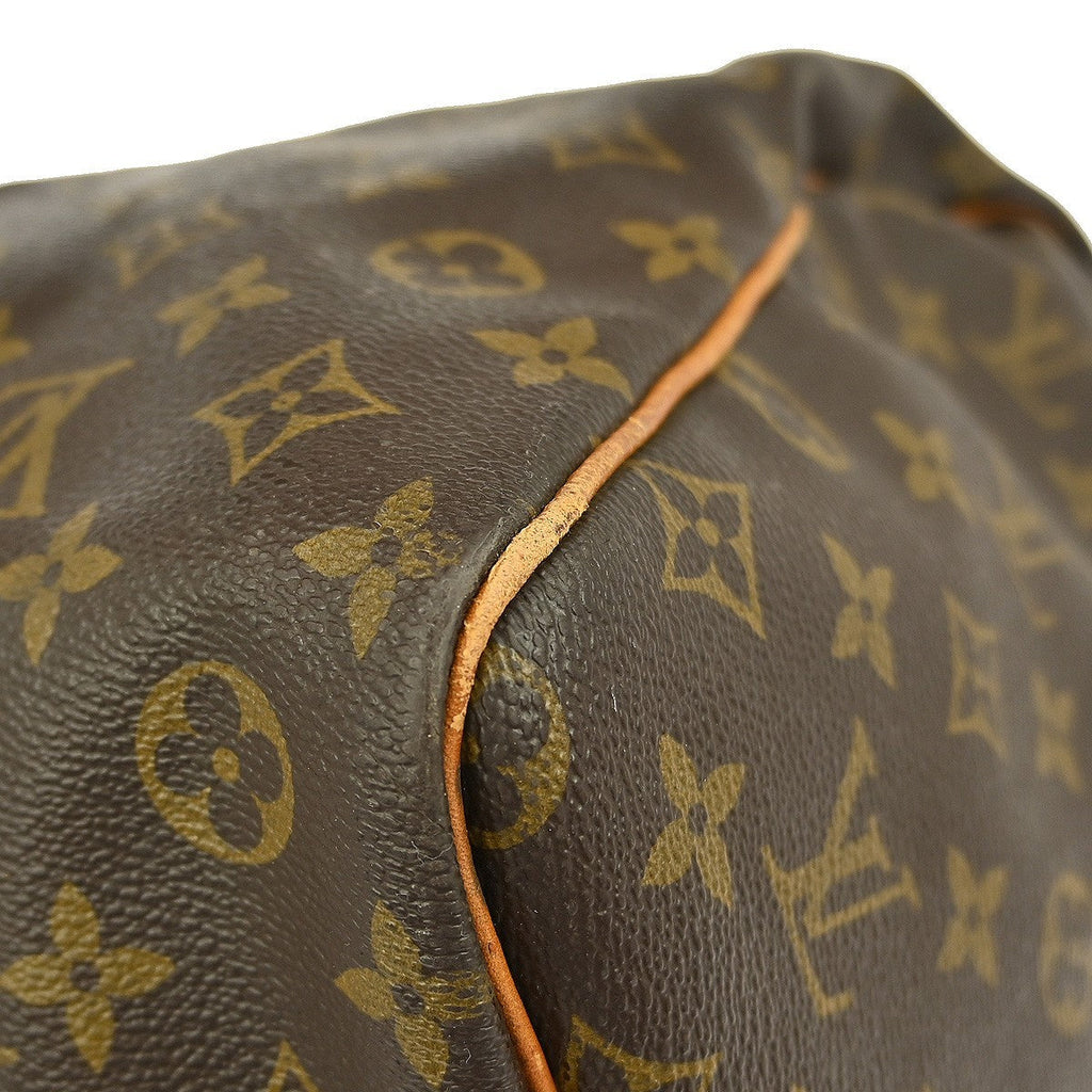 Louis Vuitton Keepall Bag Monogram Canvas Brown Canvas Travel Bag Bag (Pre-Owned)