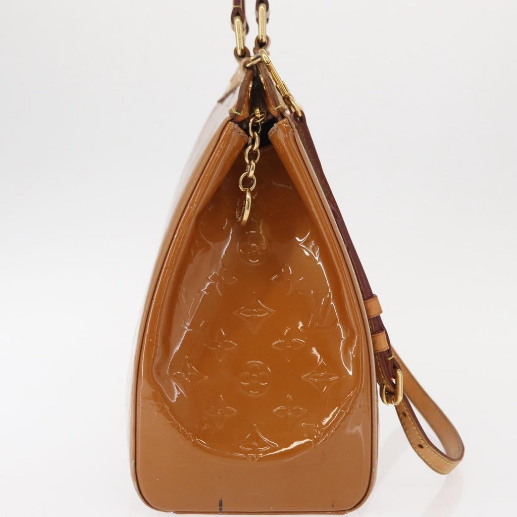 Louis Vuitton Brea Handbag Monogram Vernis Brown Patent_Leather Handbag (Pre-Owned)