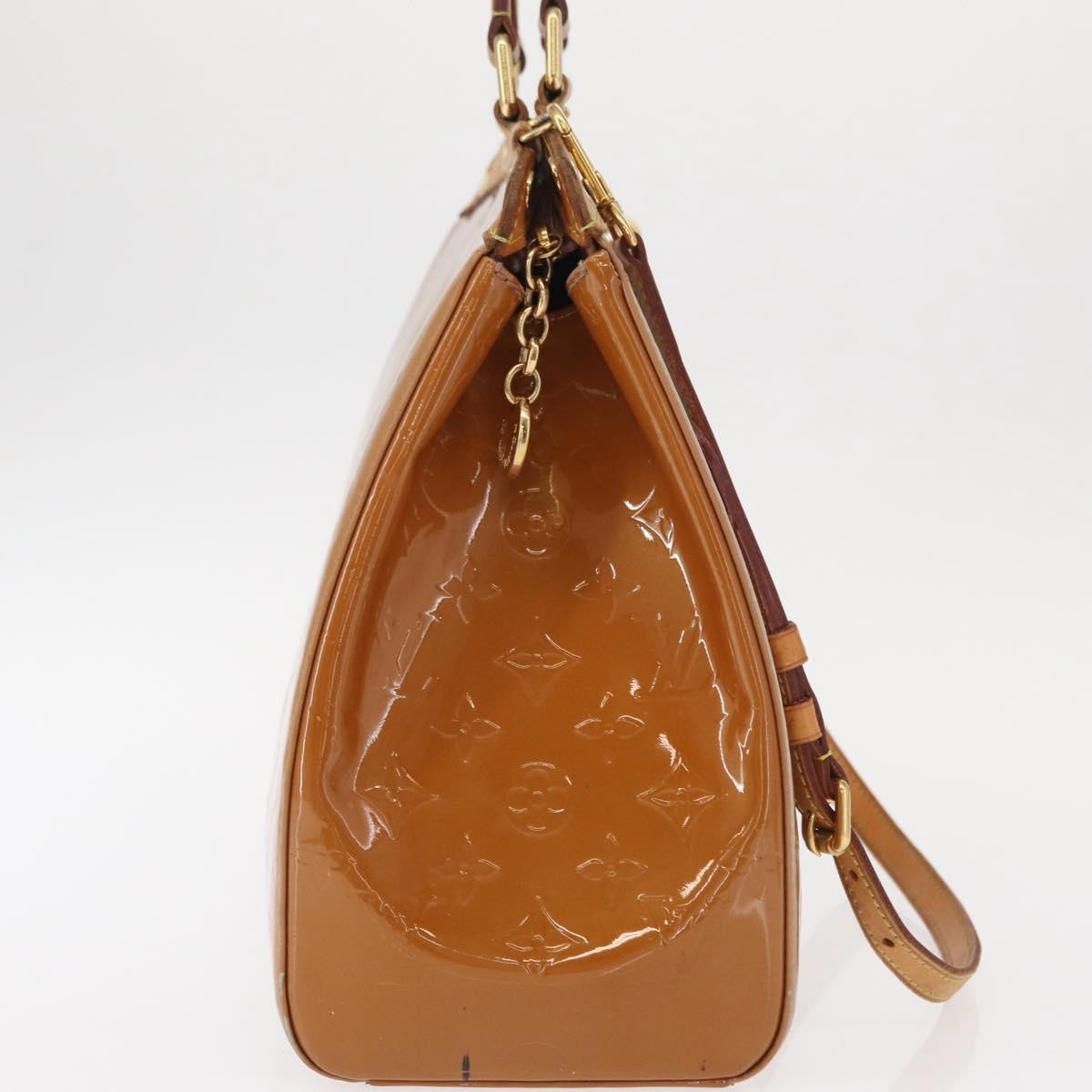 Louis Vuitton Brea Handbag Monogram Vernis Brown Patent_Leather Handbag (Pre-Owned)