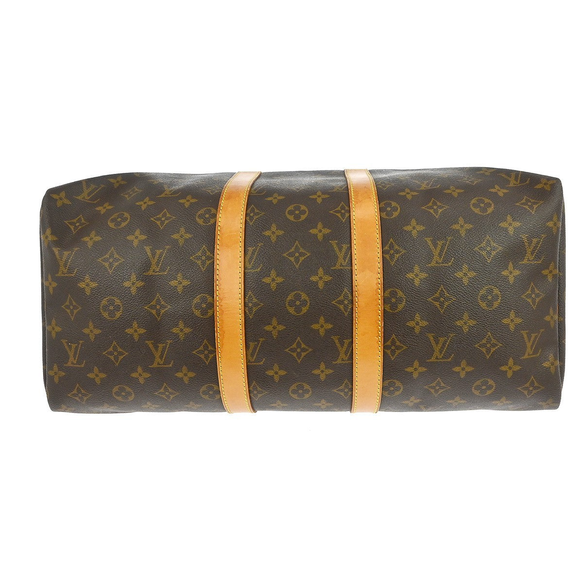 Louis Vuitton Keepall Bag Monogram Canvas Brown Canvas Travel Bag Bag (Pre-Owned)