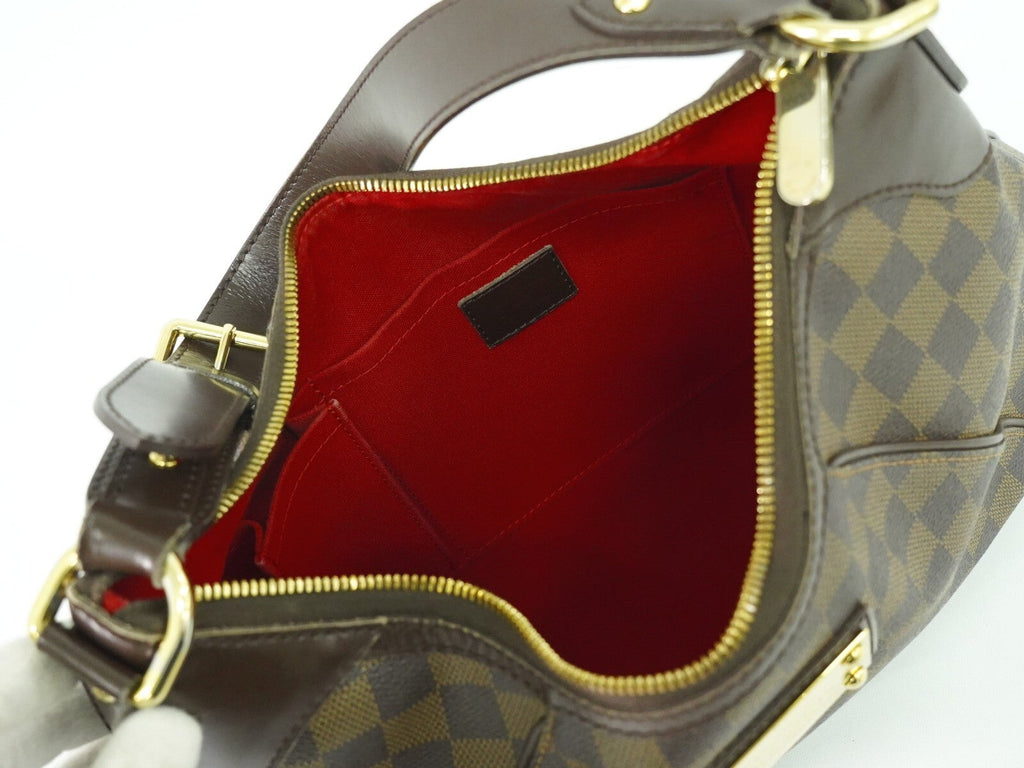 Louis Vuitton Thames Handbag Damier Brown Canvas Bag (Pre-Owned)