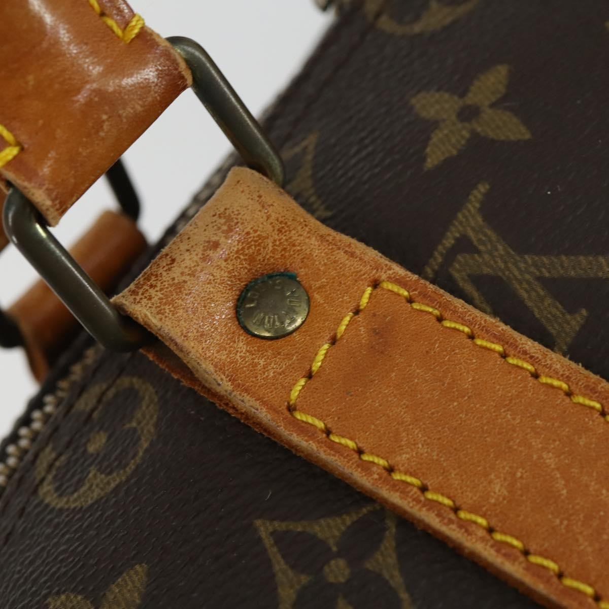 Louis Vuitton Keepall Bag Monogram Canvas Brown Canvas Travel Bag Bag (Pre-Owned)
