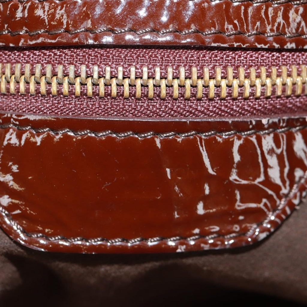 Louis Vuitton L Hobo Surya Leather Brown Patent_Leather Tote Bag Bag (Pre-Owned)
