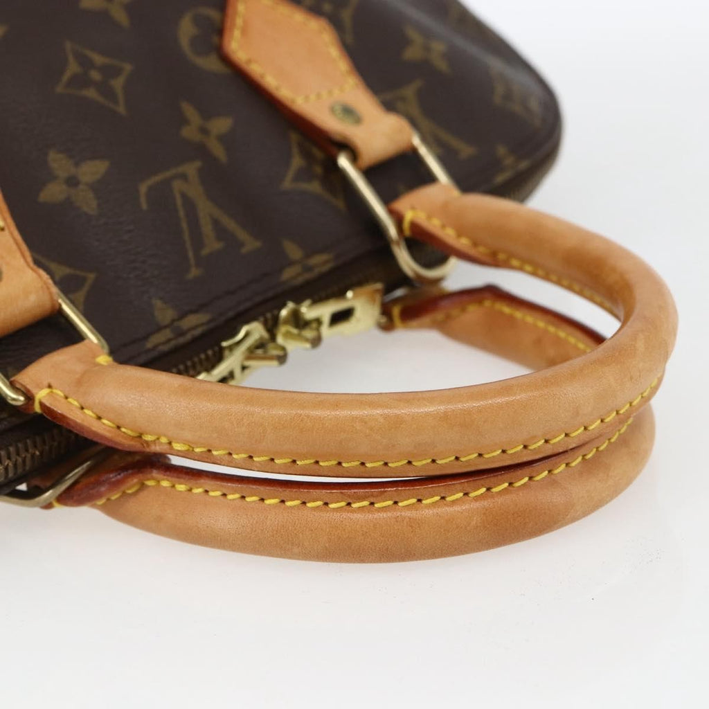 Louis Vuitton Alma Handbag Monogram Canvas Brown Canvas Handbag (Pre-Owned)