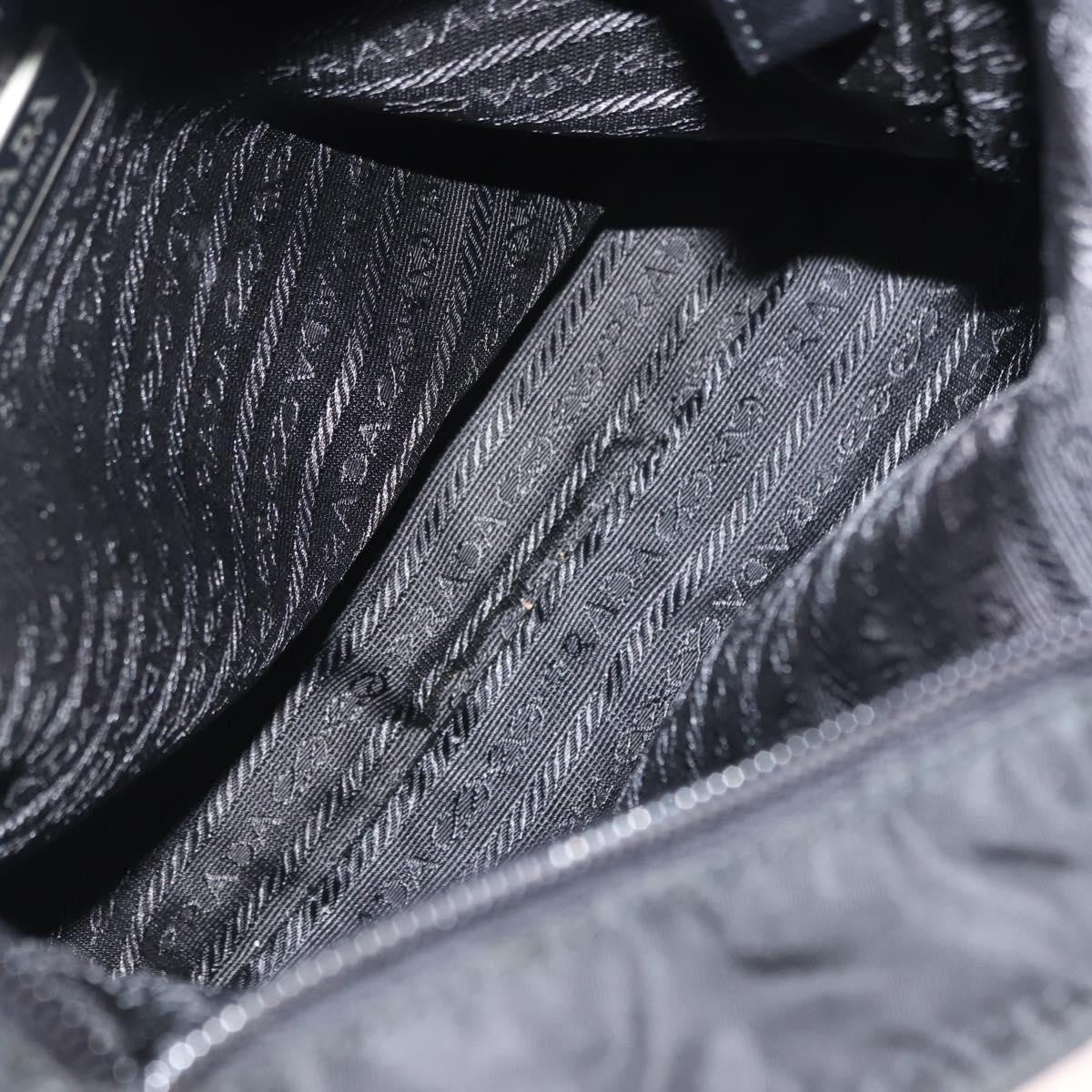 Prada Flat Messenger Bag Tessuto Black Nylon Shoulder Bag Bag (Pre-Owned)