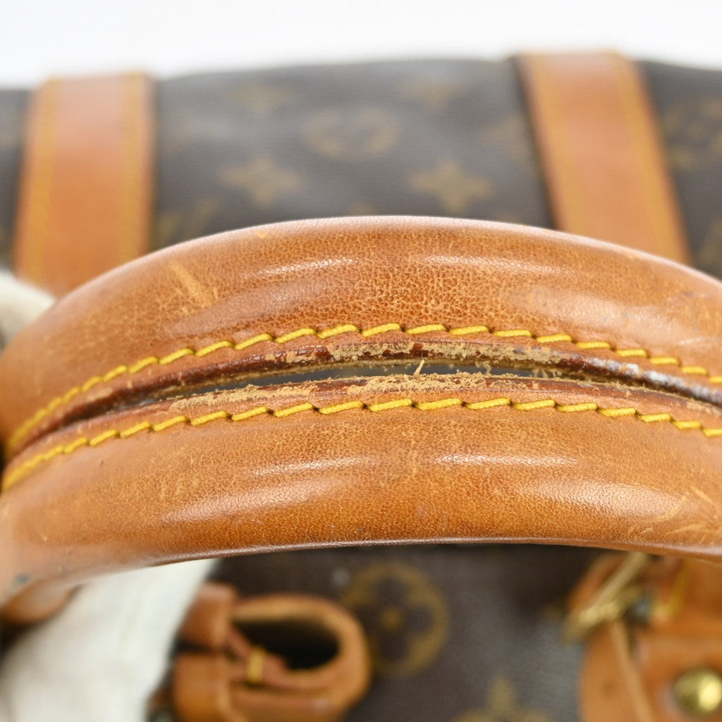 Louis Vuitton Keepall Bag Monogram Canvas Brown Canvas Travel Bag Bag (Pre-Owned)