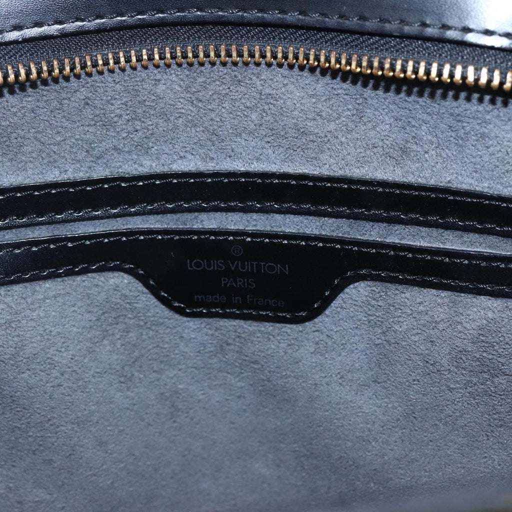 Louis Vuitton Saint Jacques Handbag Epi Leather Black Leather Handbag (Pre-Owned)
