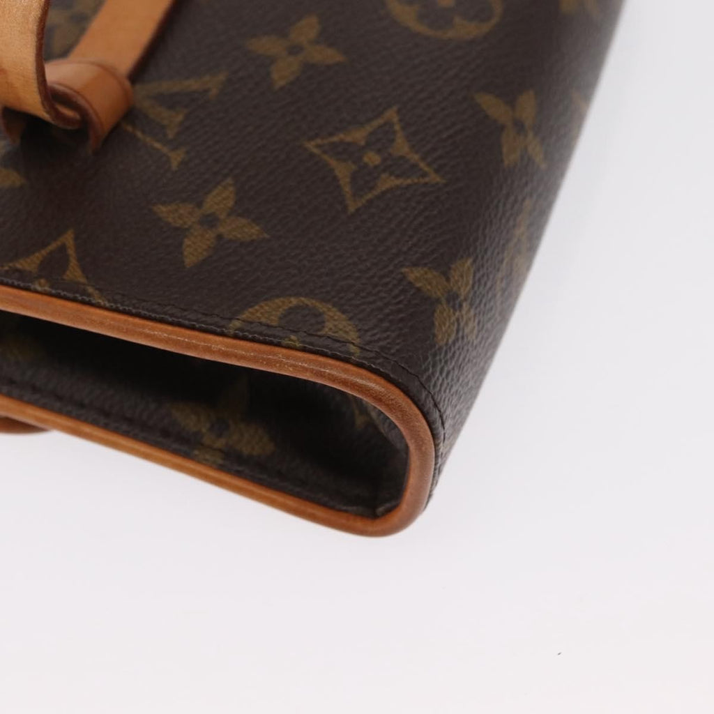 Louis Vuitton Florentine Waist Bag Monogram Canvas Brown Canvas Clutche & Pouche Bag (Pre-Owned)