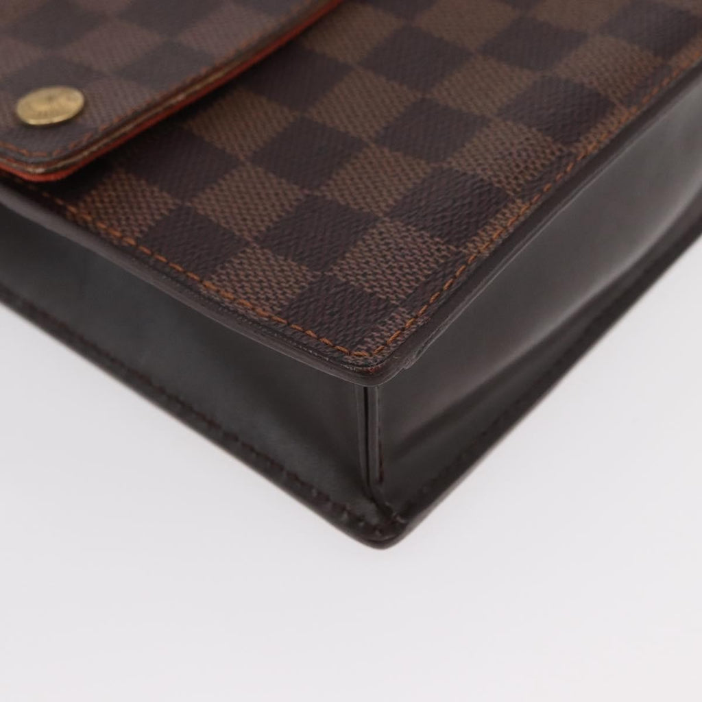 Louis Vuitton Portobello Messenger Damier Brown Canvas Shoulder Bag Bag (Pre-Owned)