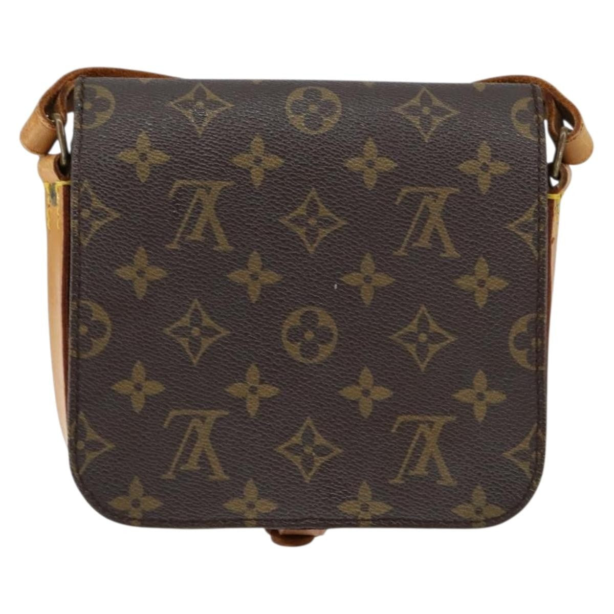 Louis Vuitton Cartouchiere Handbag Monogram Canvas Brown Canvas Shoulder Bag Bag (Pre-Owned)