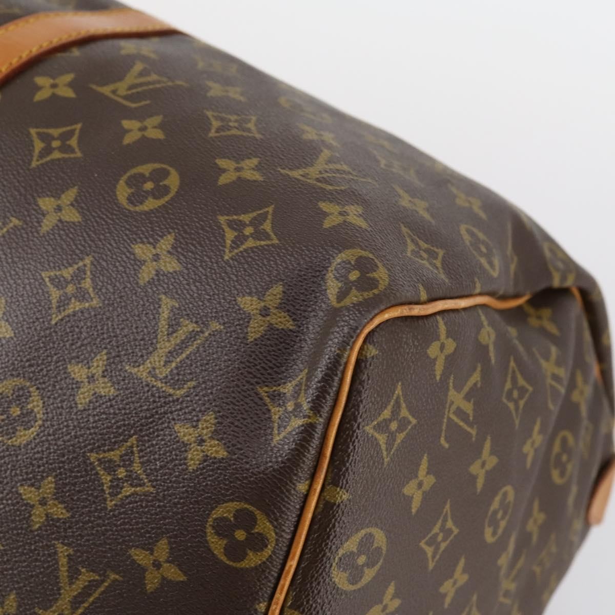 Louis Vuitton Keepall Bag Monogram Canvas Brown Canvas Travel Bag Bag (Pre-Owned)