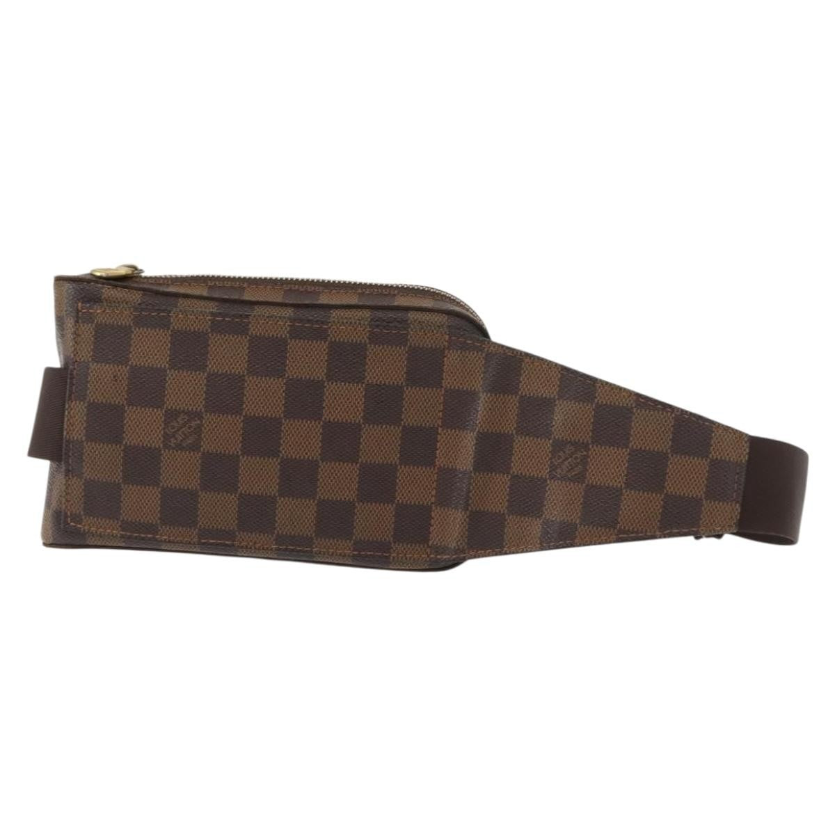 Louis Vuitton Geronimos Waist Bag Damier Brown Canvas Shoulder Bag Bag (Pre-Owned)