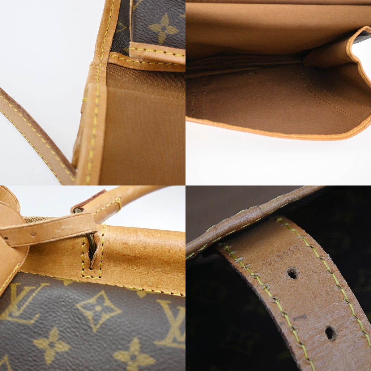 Louis Vuitton Sac Chasse Hunting Bag Monogram Canvas Brown Canvas Briefcase Bag (Pre-Owned)