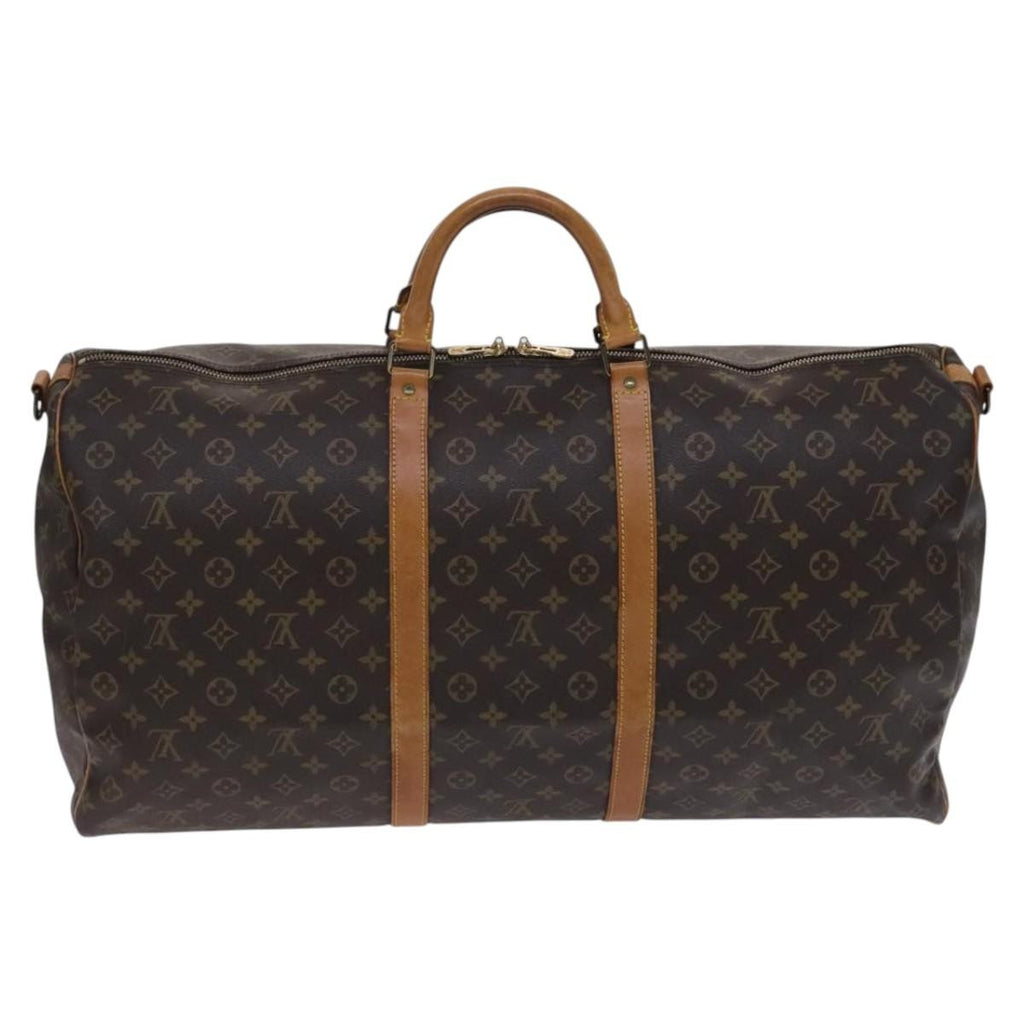 Louis Vuitton Keepall Bandouliere Bag Monogram Canvas Brown Canvas Travel Bag Bag (Pre-Owned)