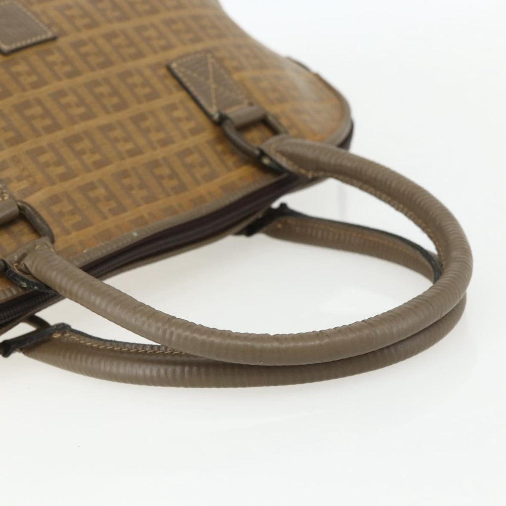 Fendi Zucchino Canvas Brown Canvas Handbag (Pre-Owned)