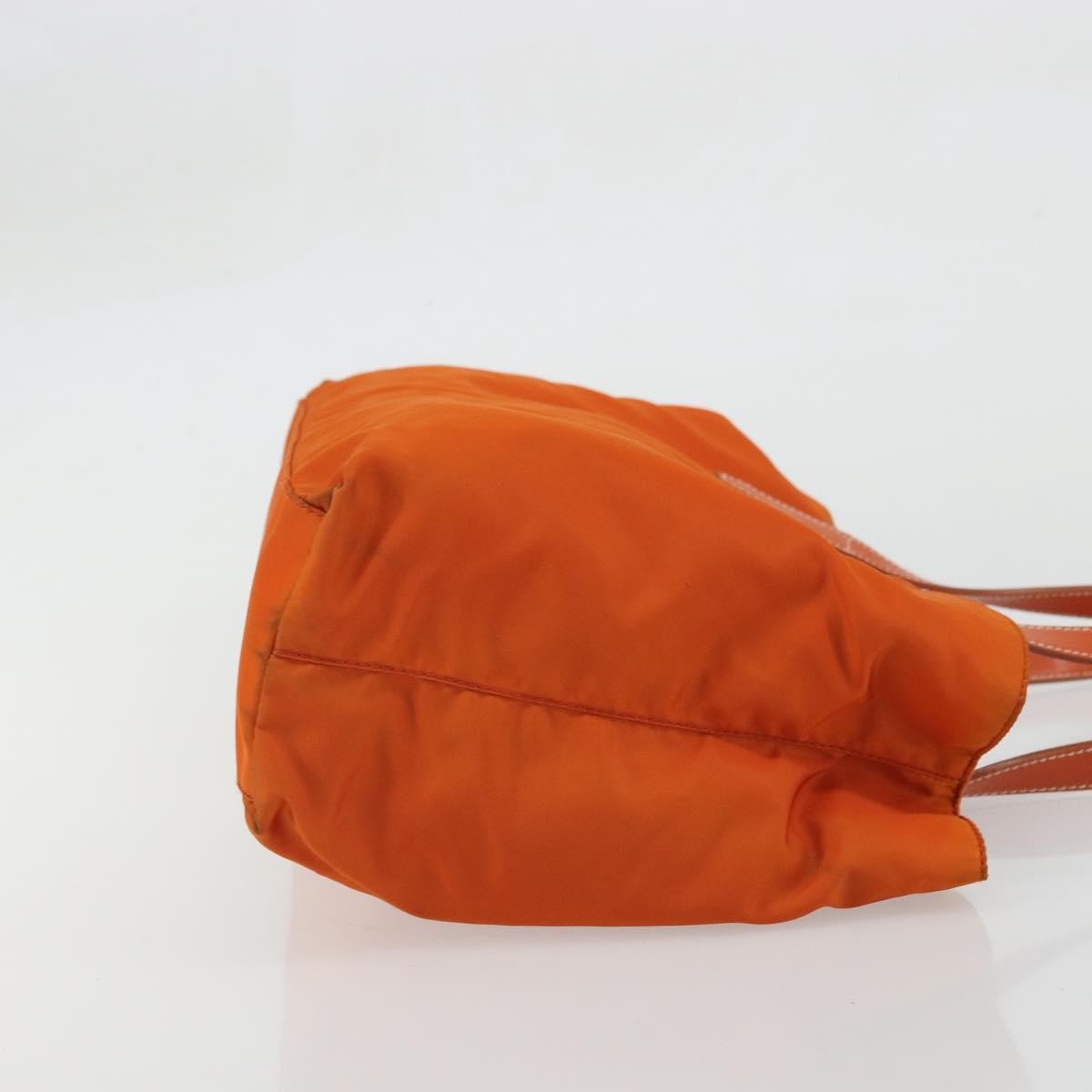Prada Vintage Tote Tessuto Orange Nylon Tote Bag Bag (Pre-Owned)