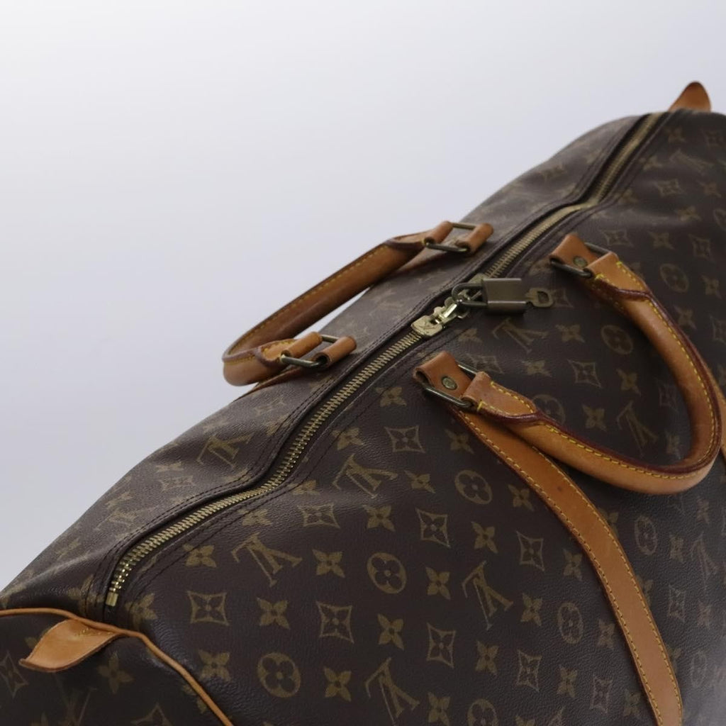 Louis Vuitton Keepall Bag Monogram Canvas Brown Canvas Travel Bag Bag (Pre-Owned)