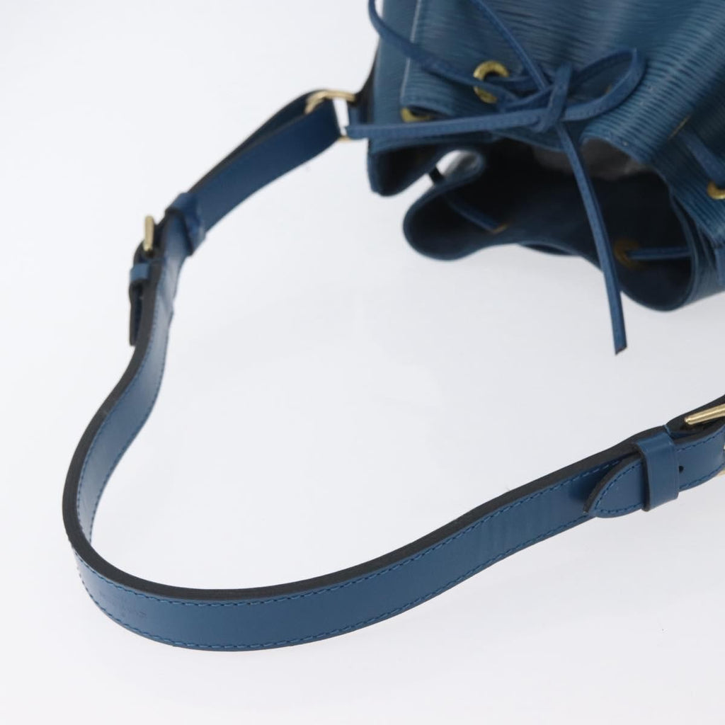 Louis Vuitton Petit Noe Handbag Epi Leather Blue Leather Shoulder Bag Bag (Pre-Owned)