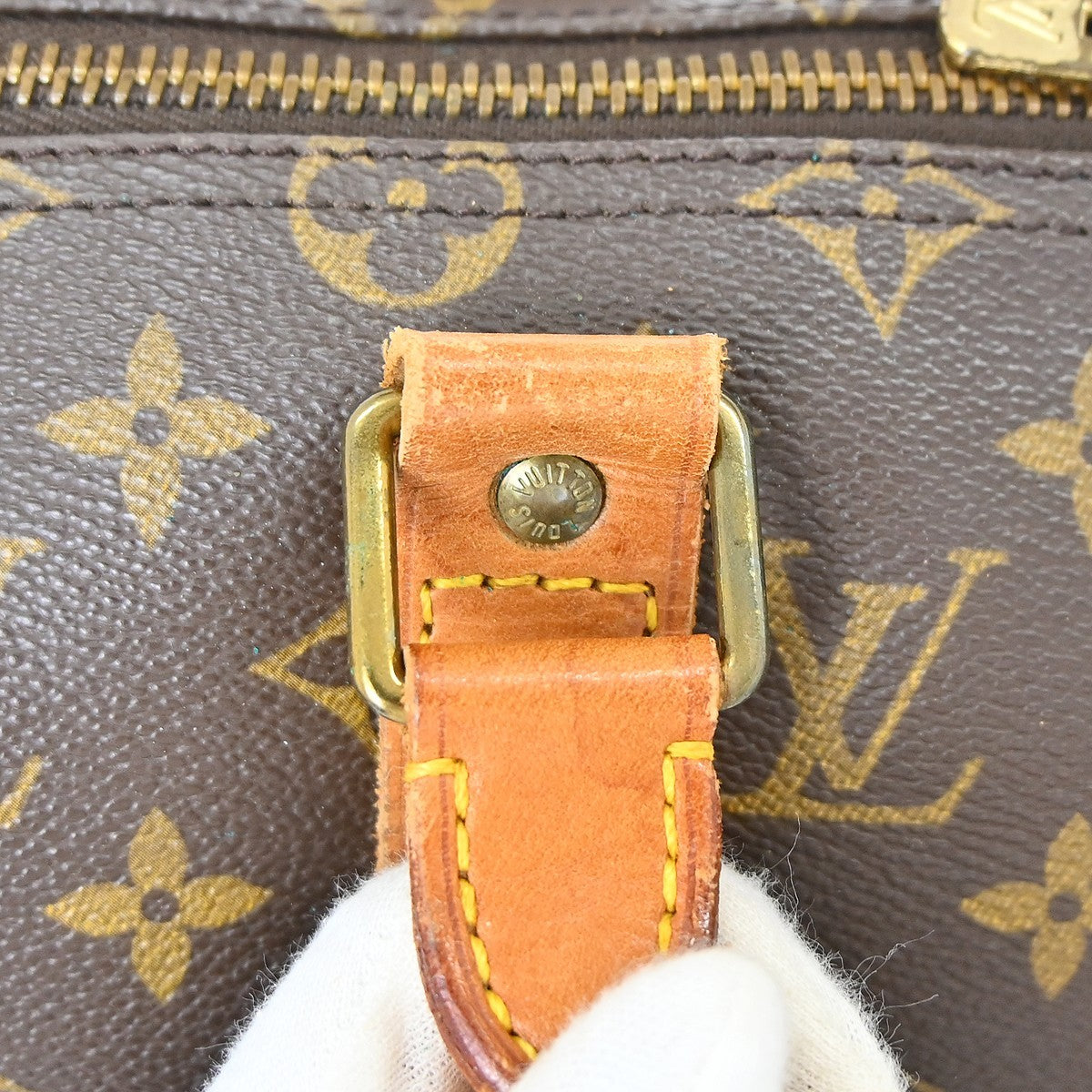Louis Vuitton Keepall Bag Monogram Canvas Brown Canvas Travel Bag Bag (Pre-Owned)
