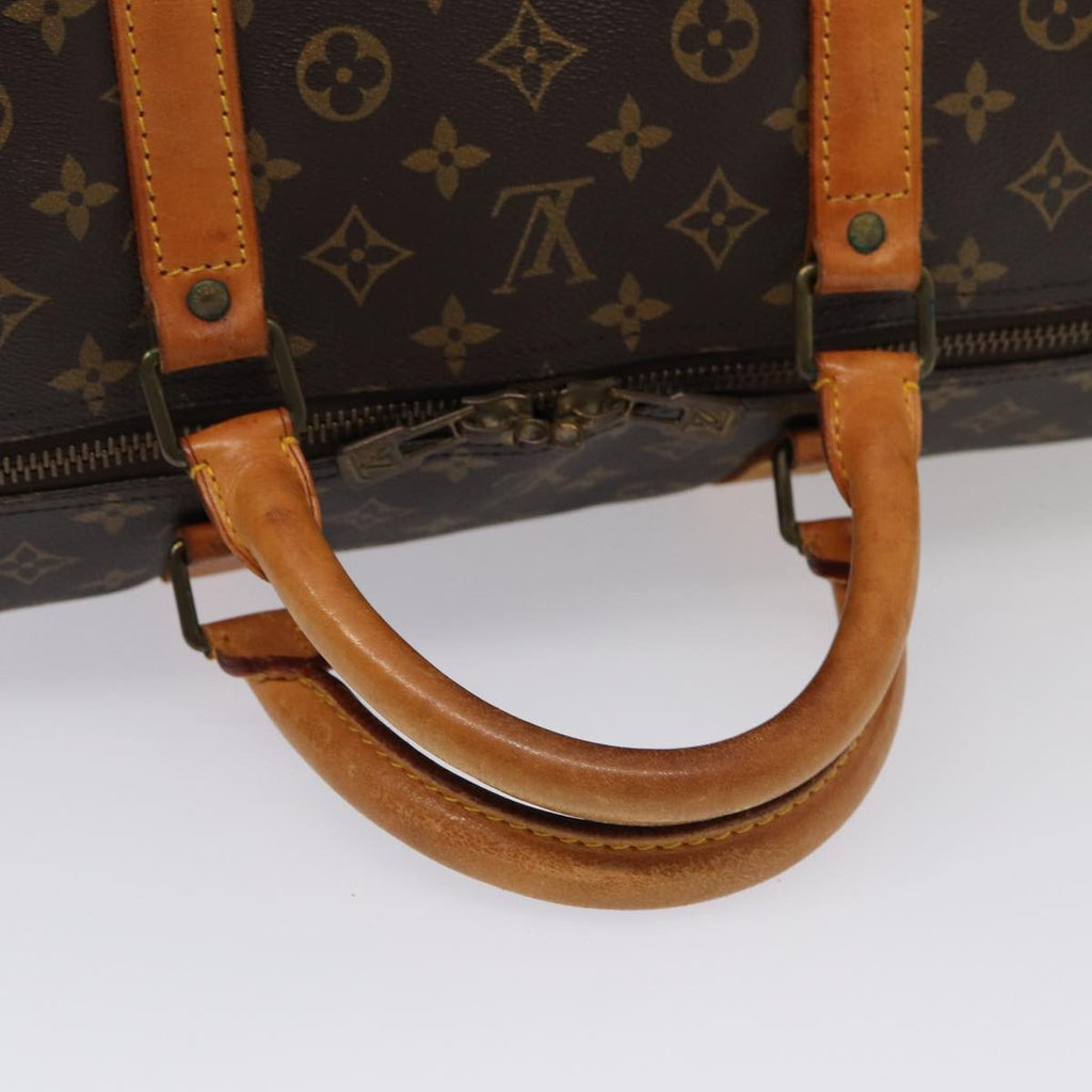 Louis Vuitton Keepall Bag Monogram Canvas Brown Canvas Travel Bag Bag (Pre-Owned)