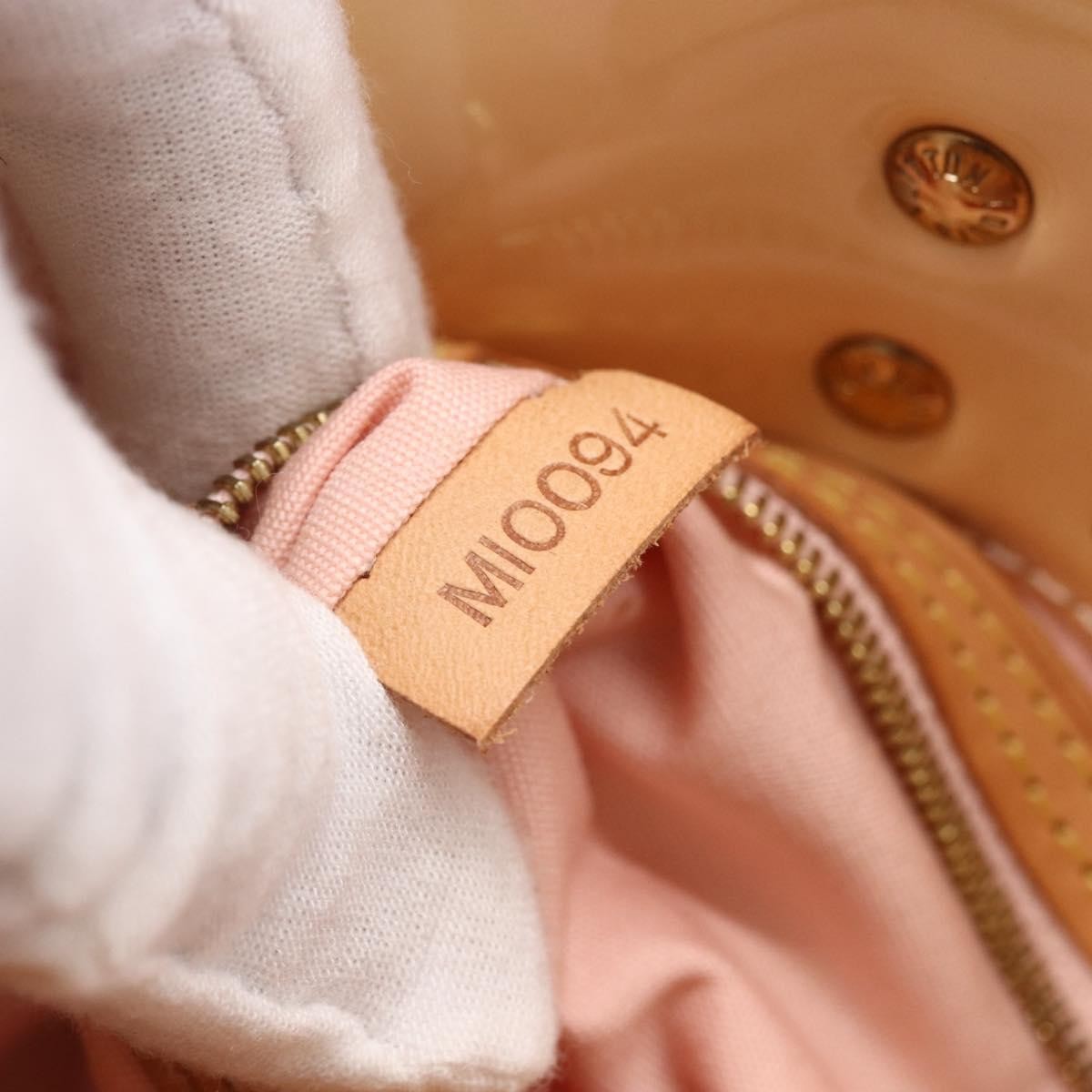 Louis Vuitton Reade Handbag Monogram Vernis Beige Patent_Leather Handbag (Pre-Owned)