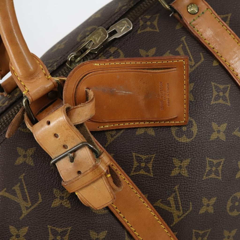 Louis Vuitton Keepall Bag Monogram Canvas Brown Canvas Travel Bag Bag (Pre-Owned)