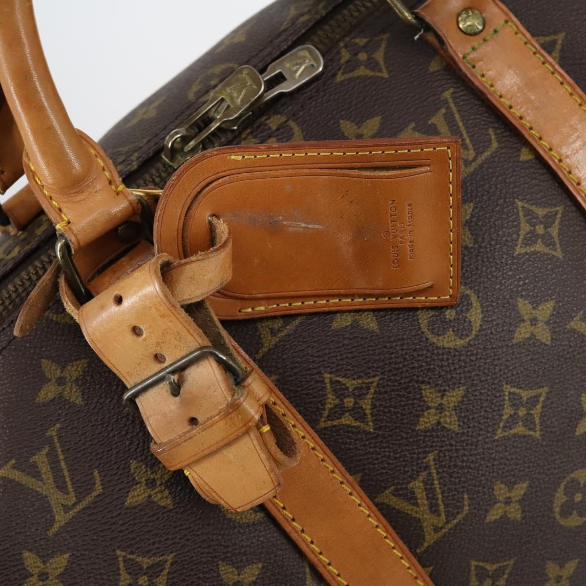 Louis Vuitton Keepall Bag Monogram Canvas Brown Canvas Travel Bag Bag (Pre-Owned)