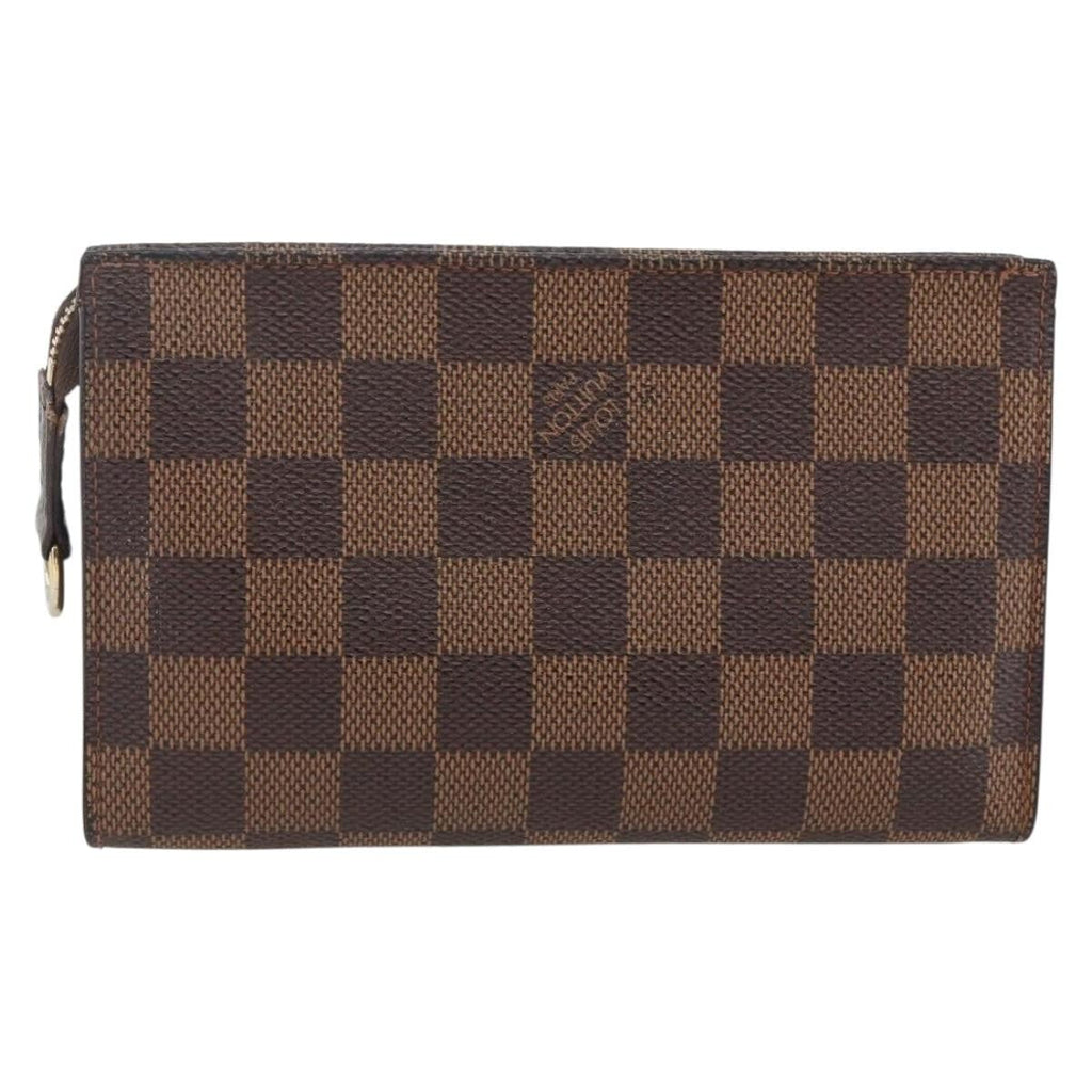 Louis Vuitton Marais Bucket Zip Pouch Damier Brown Canvas Clutche & Pouche Bag (Pre-Owned)