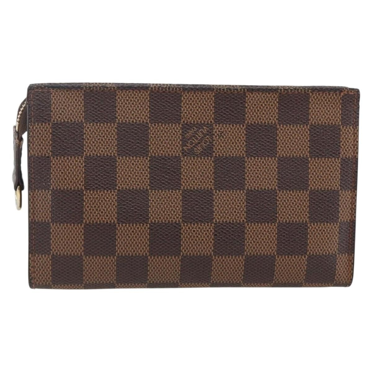 Louis Vuitton Marais Bucket Zip Pouch Damier Brown Canvas Clutche & Pouche Bag (Pre-Owned)