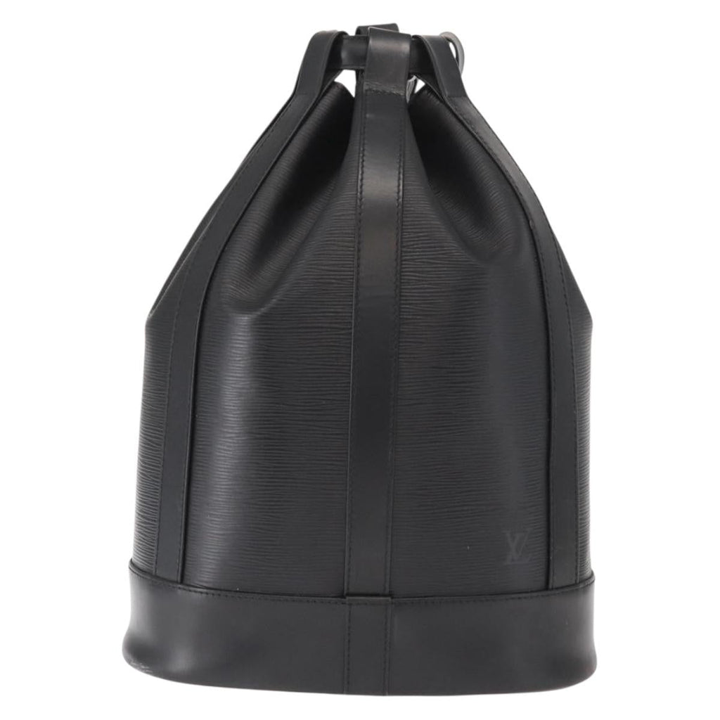 Louis Vuitton Randonnee Backpack Epi Leather Black Leather Shoulder Bag Bag (Pre-Owned)