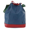 Louis Vuitton Tricolor Noe Handbag Epi Leather Blue Leather Shoulder Bag Bag (Pre-Owned)