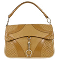Prada Vitello Drive Handbag Leather Brown Leather Handbag (Pre-Owned)