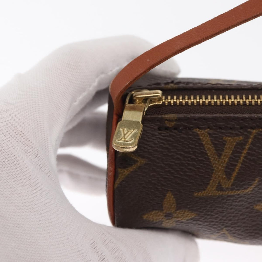 Louis Vuitton Papillon Pochette Monogram Canvas Brown Canvas Clutche & Pouche Bag (Pre-Owned)