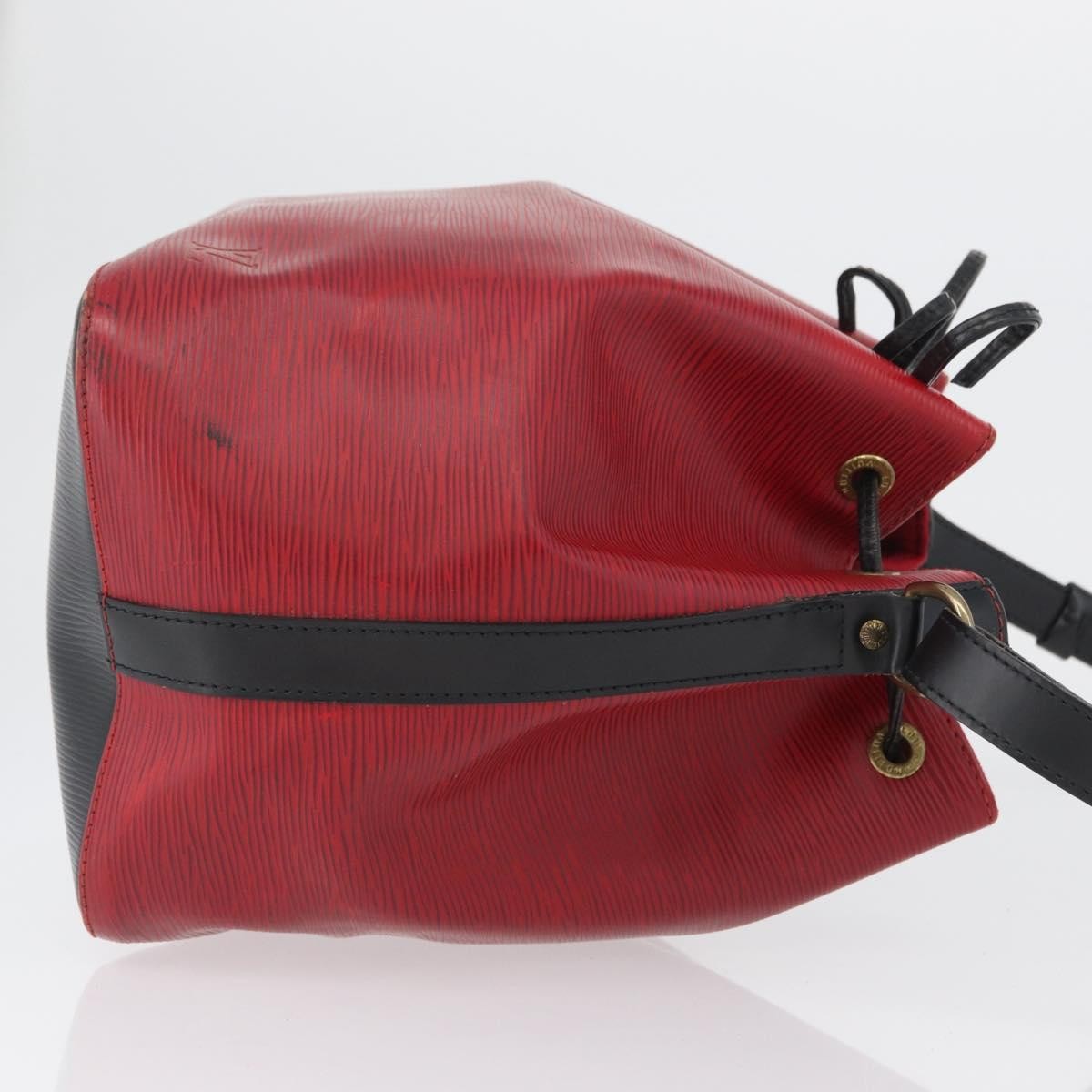 Louis Vuitton Petit Noe Handbag Epi Leather Red Leather Shoulder Bag Bag (Pre-Owned)