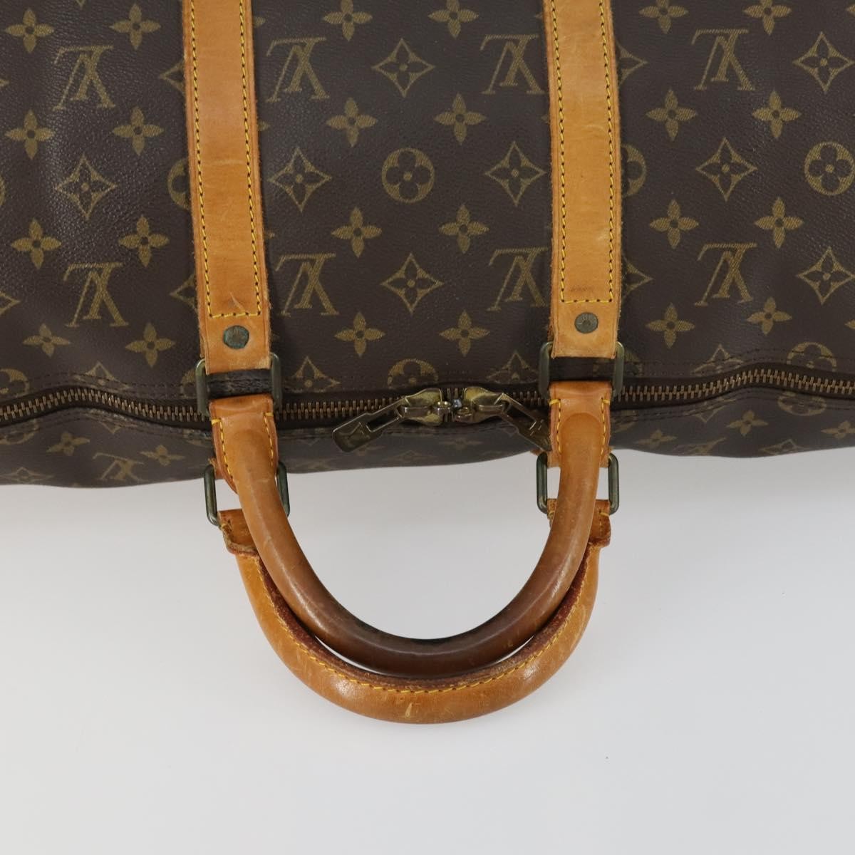 Louis Vuitton Keepall Bag Monogram Canvas Brown Canvas Travel Bag Bag (Pre-Owned)