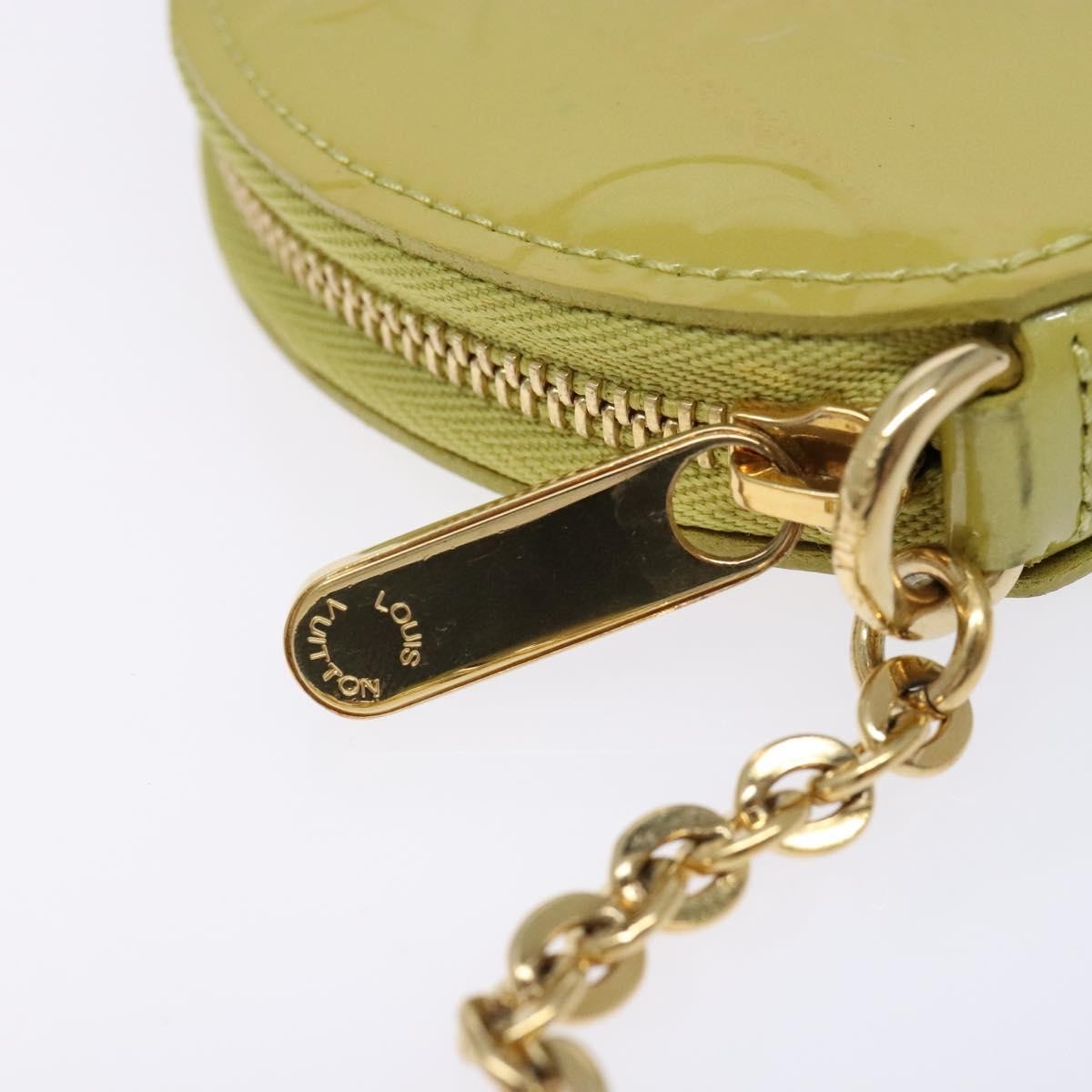 Louis Vuitton Boite Chapeau Coin Purse Monogram Vernis Beige Patent_Leather Wallets Accessory (Pre-Owned)
