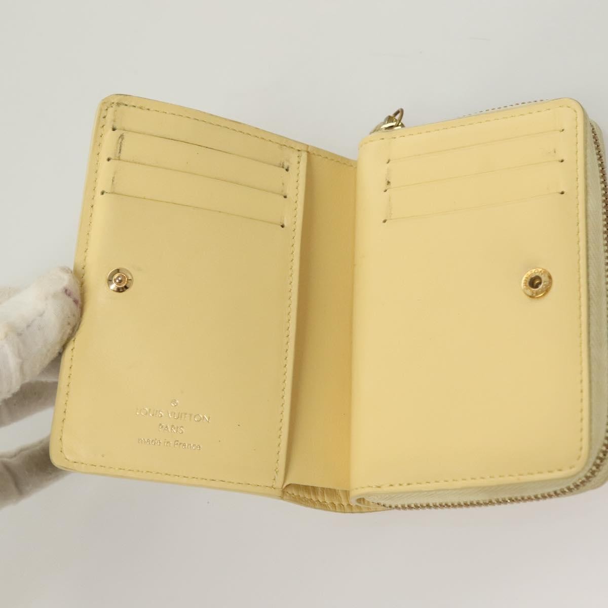 Louis Vuitton Lou Wallet Nanogram Leather Beige Leather Wallets Accessory (Pre-Owned)