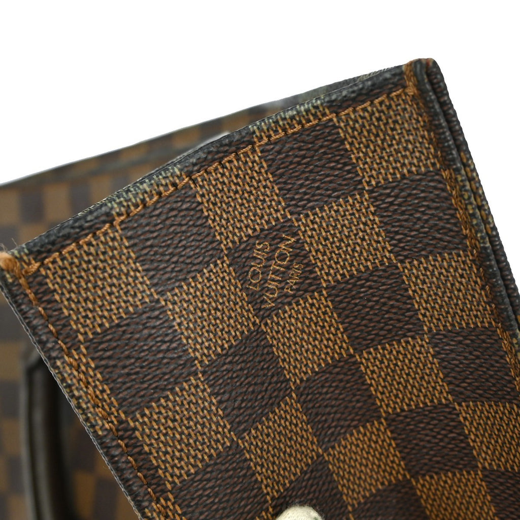 Louis Vuitton Sac Plat Bag Damier Brown Canvas Tote Bag Bag (Pre-Owned)