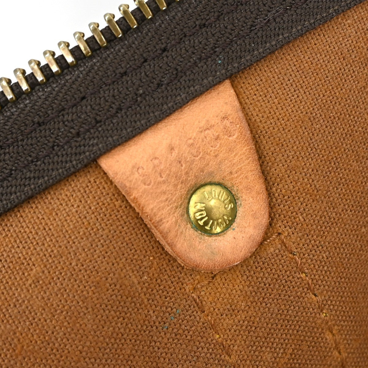Louis Vuitton Keepall Bandouliere Bag Monogram Canvas Brown Canvas Travel Bag Bag (Pre-Owned)