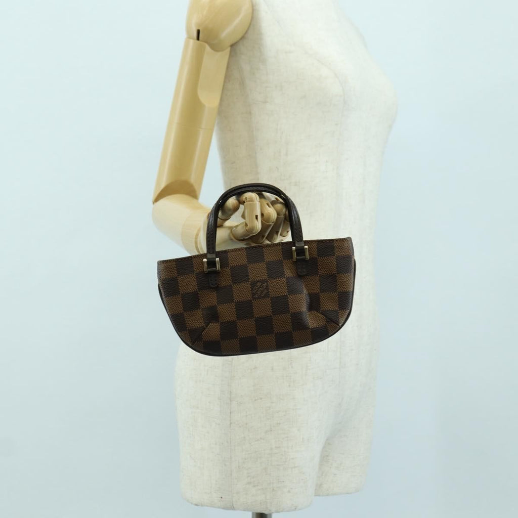 Louis Vuitton Manosque Pochette Damier Brown Canvas Clutche & Pouche Bag (Pre-Owned)