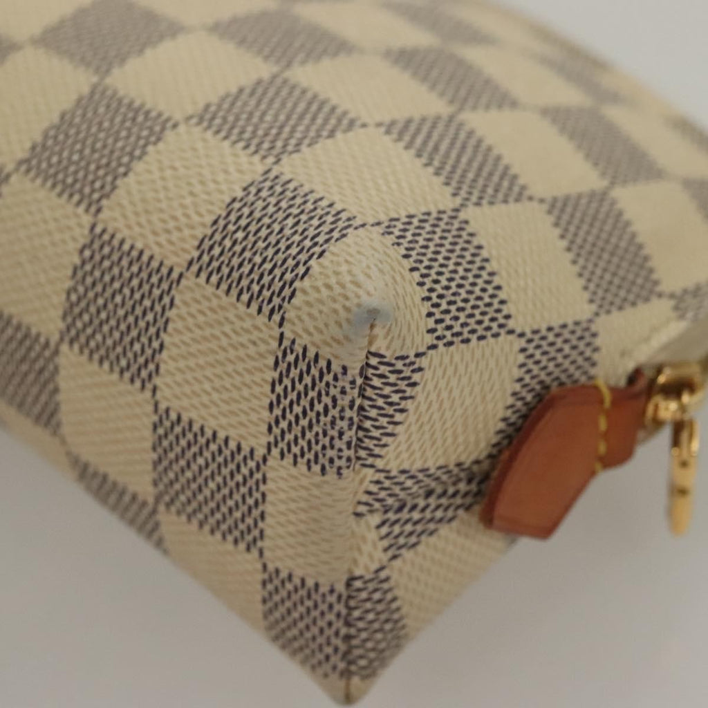 Louis Vuitton Cosmetic Pouch Damier White Canvas Bag (Pre-Owned)