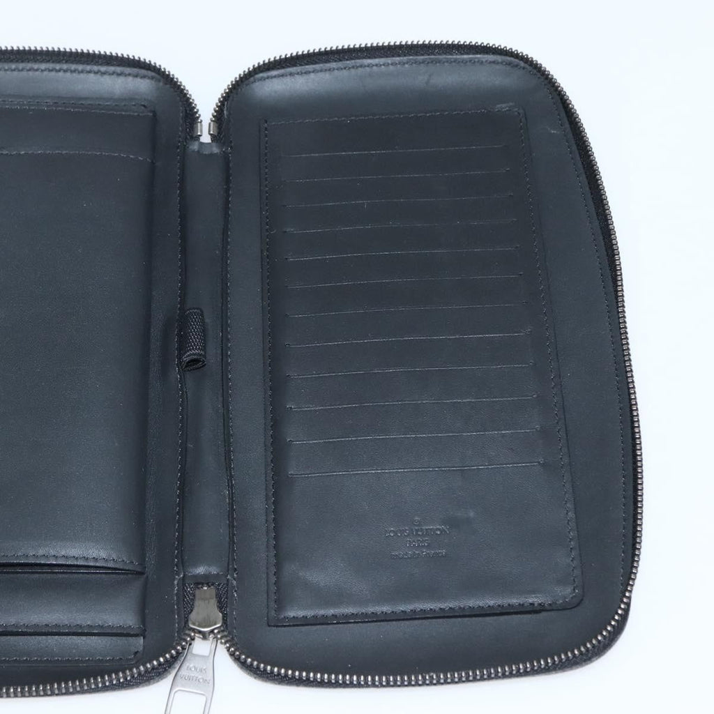 Louis Vuitton Organiser Atholl Leather Black Leather Bag (Pre-Owned)