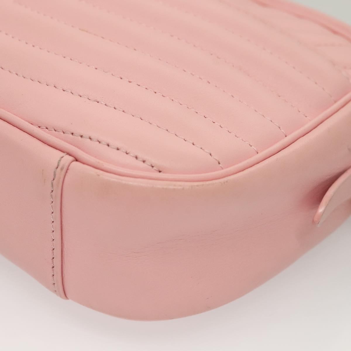 Louis Vuitton New Wave Camera Bag Quilted Leather Pink Leather Bag (Pre-Owned)