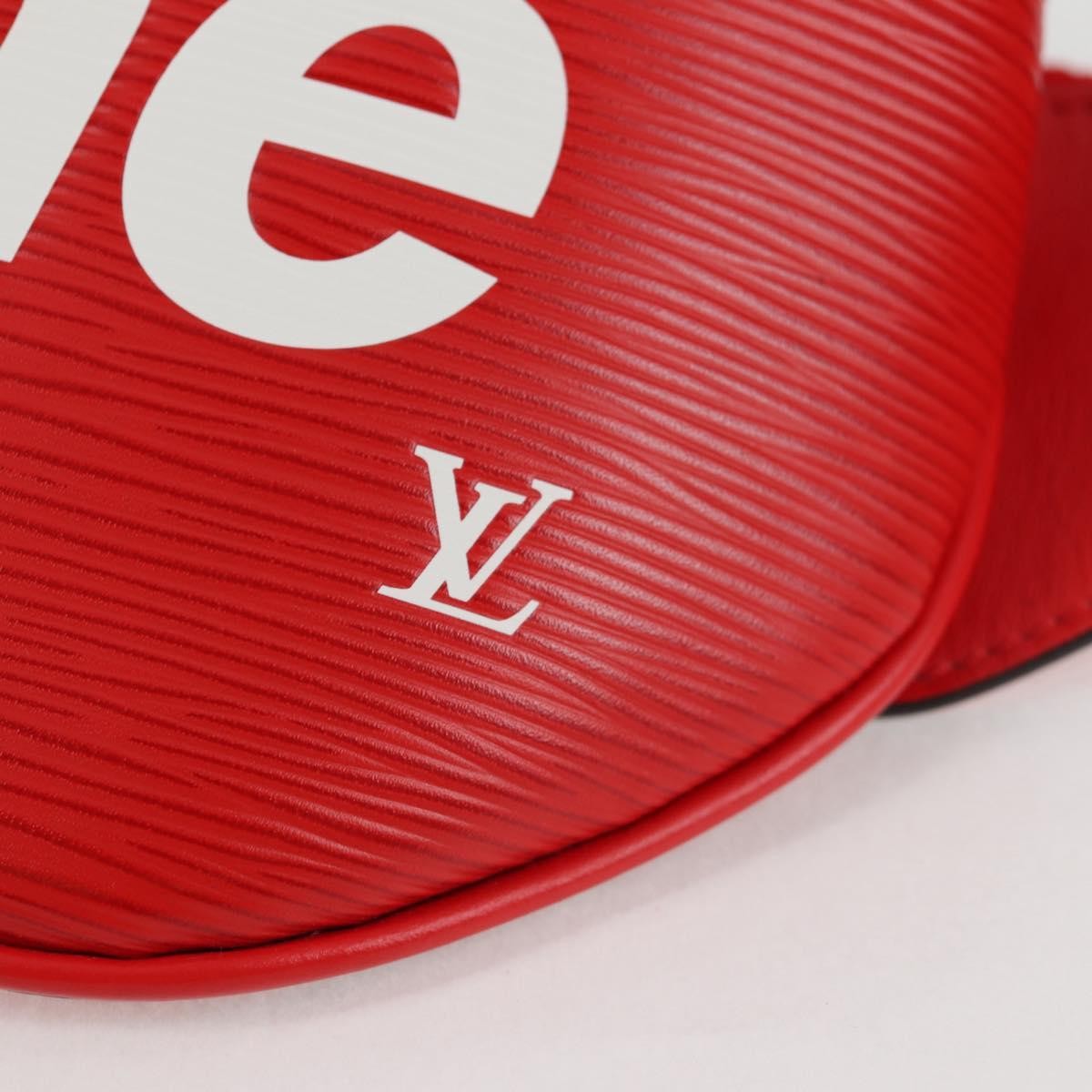 Louis Vuitton Louis Vuitton X Supreme Waist Bag Epi Leather Red Leather Clutche & Pouche Bag (Pre-Owned)