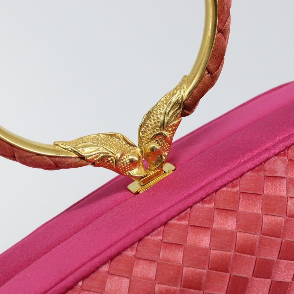 Bottega Veneta Intrecciato Clutch Bag Satin Pink Satin Clutche & Pouche Bag (Pre-Owned)