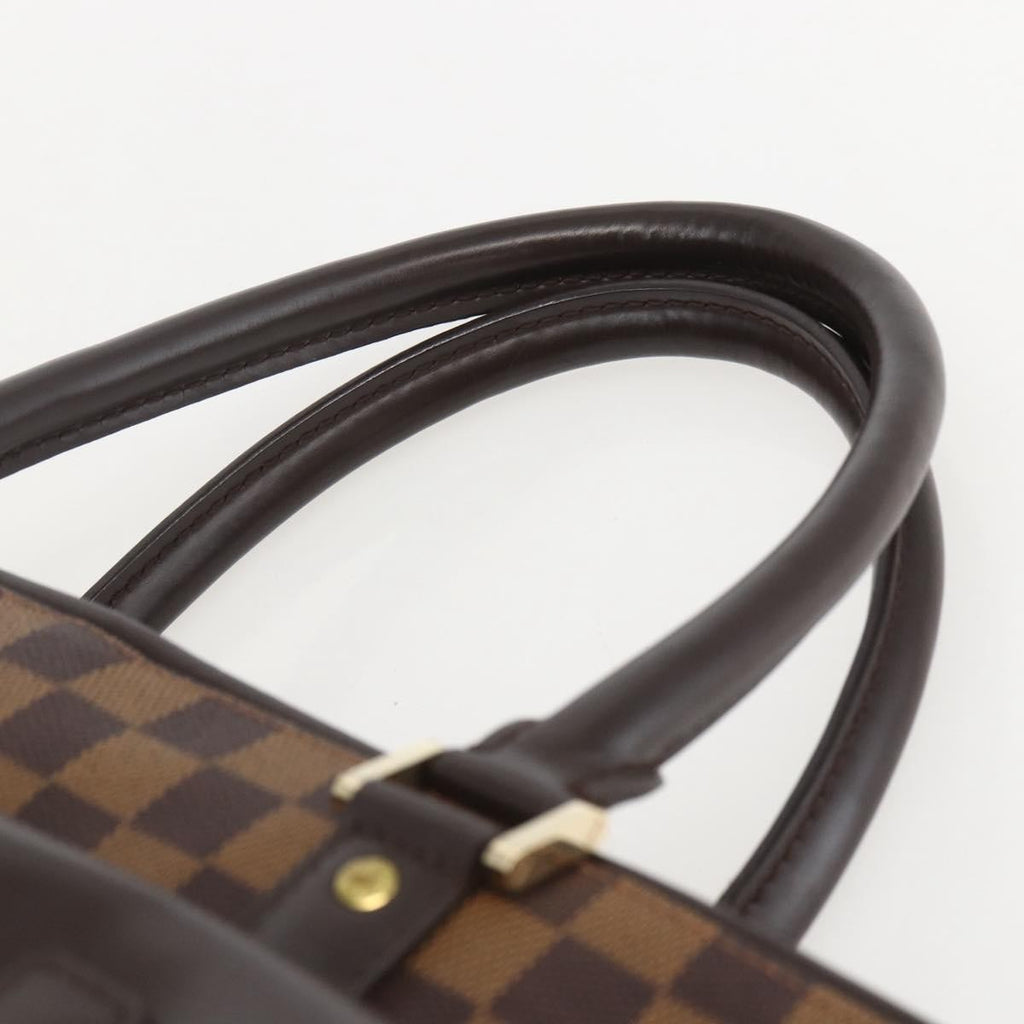 Louis Vuitton Manosque Handbag Damier Brown Canvas Tote Bag Bag (Pre-Owned)