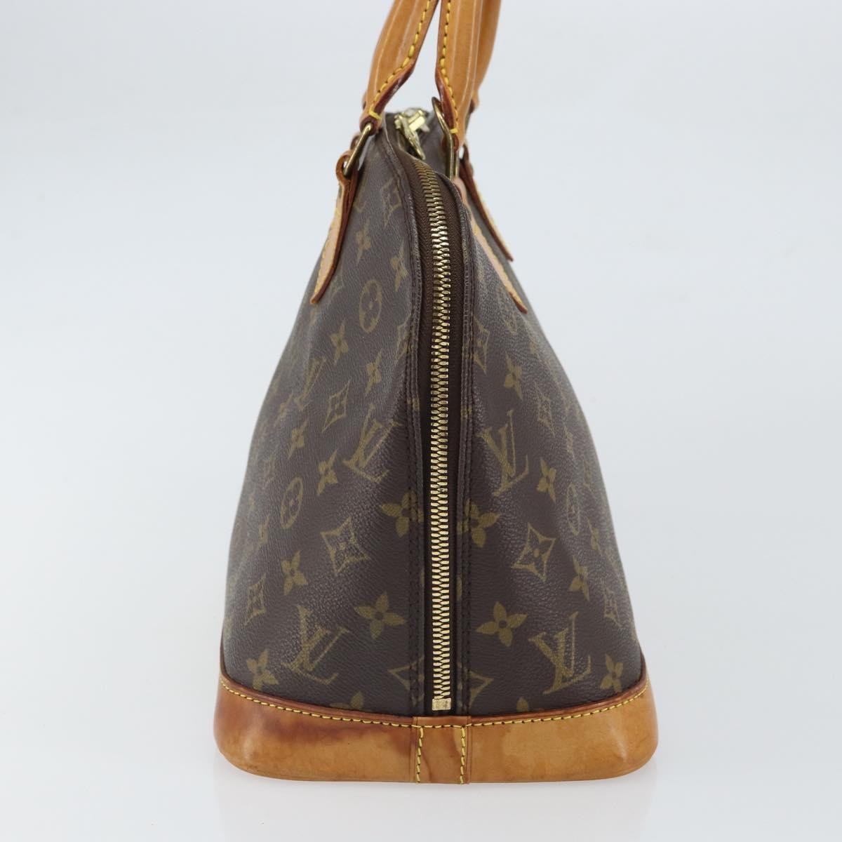 Louis Vuitton Alma Handbag Monogram Canvas Brown Canvas Handbag (Pre-Owned)
